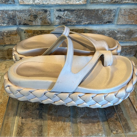 Paloma Barcelo Deise Satin Braided Platform Sandals - Picture 5 of 6